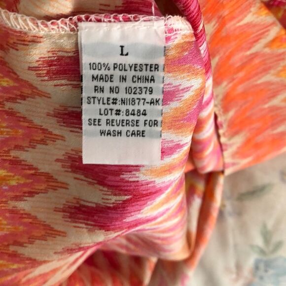 Ali & Kris Ruffled Racerback Tank L Gently Used - Picture 5 of 6